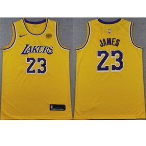 Mens Youths Available Choose LeBron James Yellow Stitched Jersey